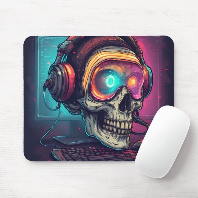 Mousepad Pad Epic Gamer Skull Mouse (Com mouse)