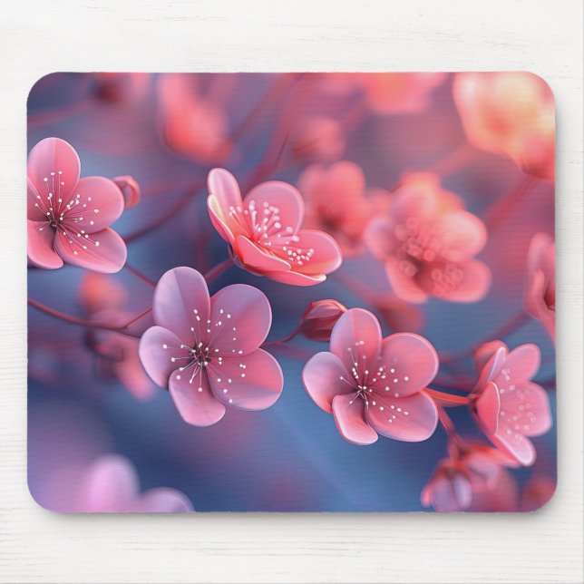 Mousepad Pad Floral de Mouse Vibrante (Frente)