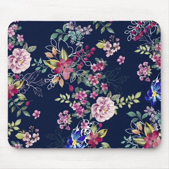 Mousepad Pad Floral do Mouse bonito Flor (Frente)