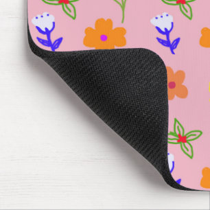 Mousepad Pad Floral Elegante - Flor Desenhada À Mão