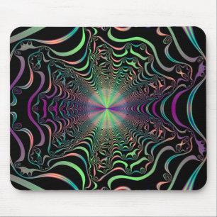 Mousepad Pad Fractal Web de Mouse abstrato Pastel