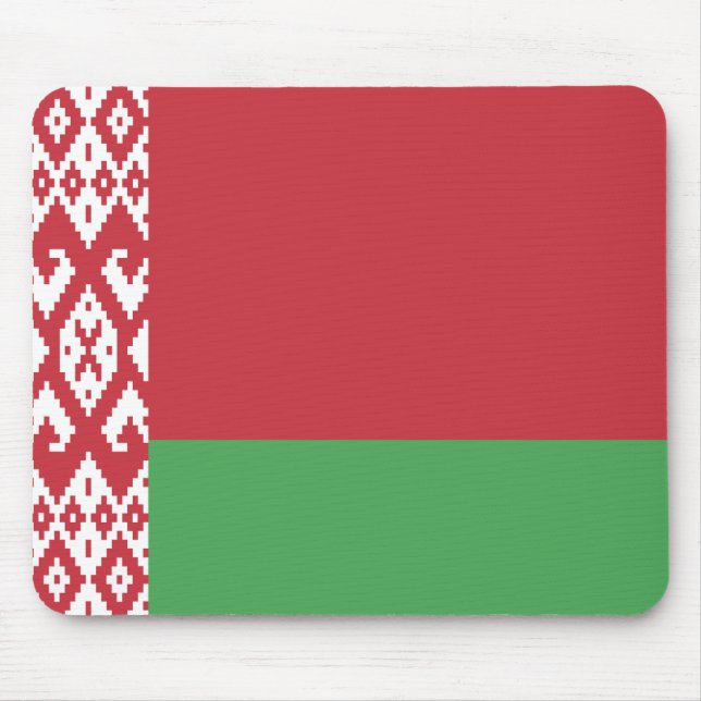 Mousepad Pad Patriótico do Rato de Bandeira da Bielorrússia (Frente)