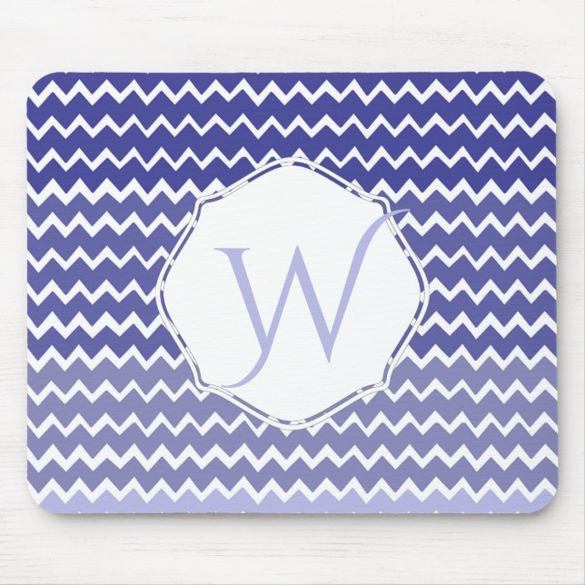 Mousepad Pad Personalizado do Mouse Blue Chevron (Frente)