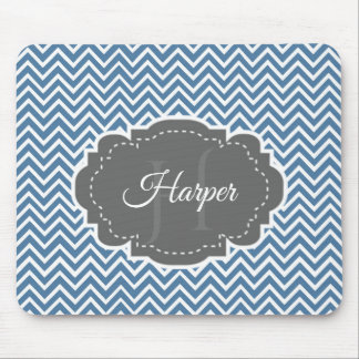 Mousepad Pad Personalizado do Mouse Blue Chevron