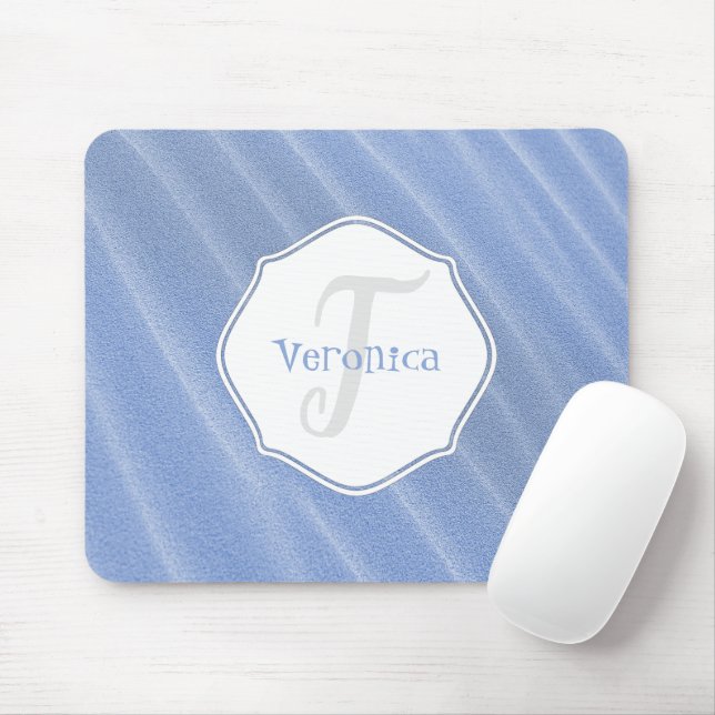 Mousepad Pad Personalizado do Mouse Ripples de Areia Azul (Com mouse)