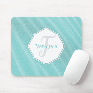 Mousepad Pad Personalizado do Mouse Ripples de Areia Teal