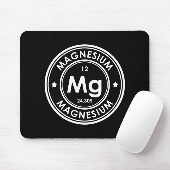 Mousepad Pad Preto do Mouse com Elemento de Magnésio (Com mouse)