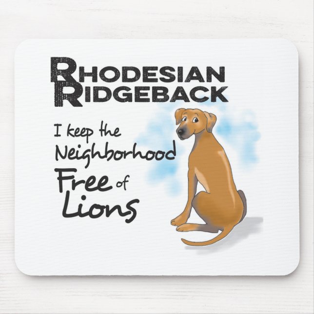 Mousepad Pad Ridgeback Rhodesian (Frente)