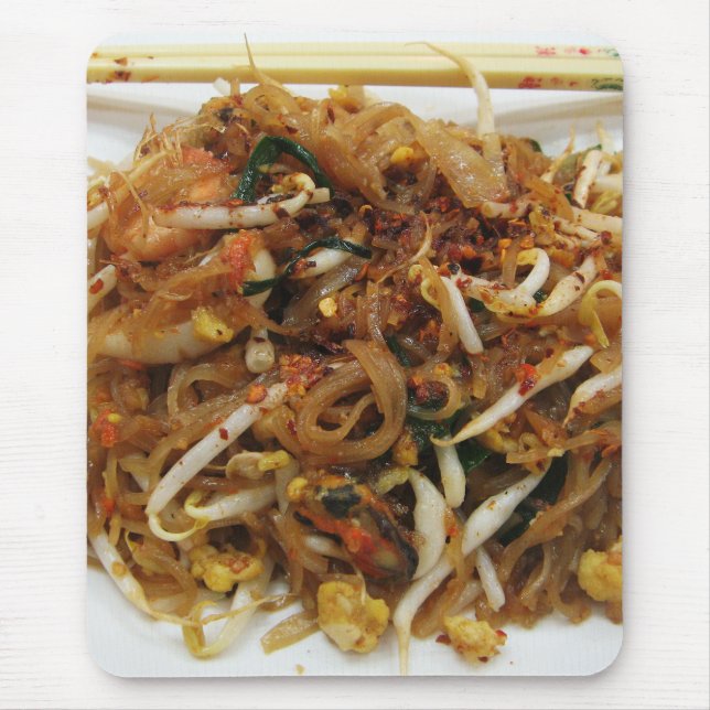Mousepad Pad Thai [ผั ด ไ ท ย] Comida de Rua Tailândia (Frente)