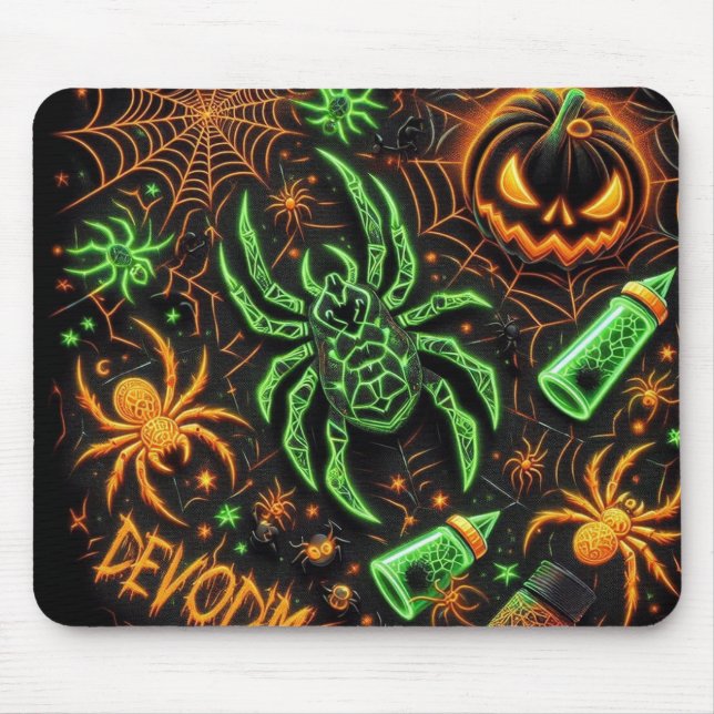 Mousepad Pad Verde Raio-Aranha (Frente)