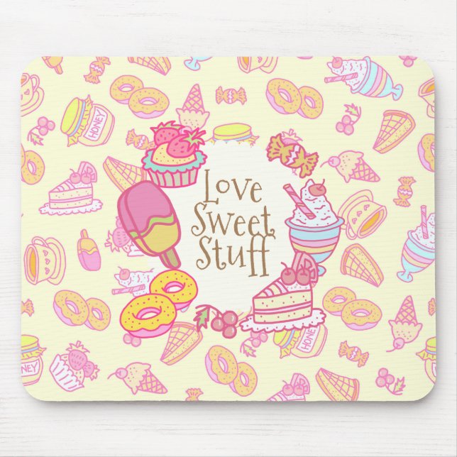 Mousepad Padaria e Bebidas Amarelo Doce (Frente)