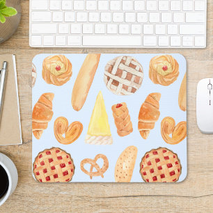 Mousepad Padaria Francesa Patisserie Pão de Pastry Arte Ali