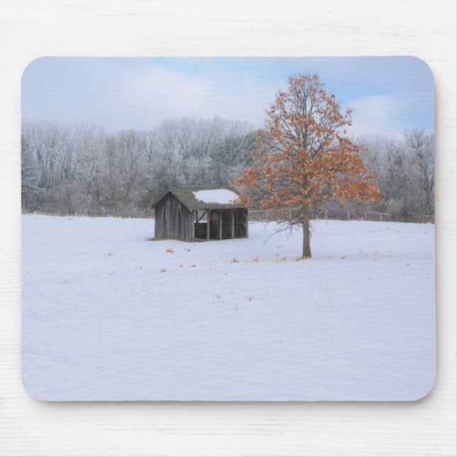 Mousepad Paddock coberto por neve (Frente)