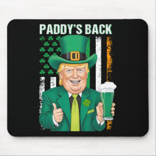 Mousepad Paddy voltou, engraçado Trump, Dia de São Patrício