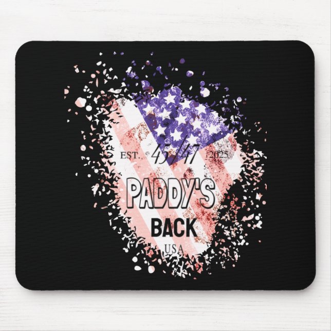 Mousepad Paddy's Back Funny Trump1 (Frente)