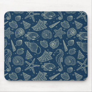 Mousepad Padrão 2 de Habitantes do Oceano