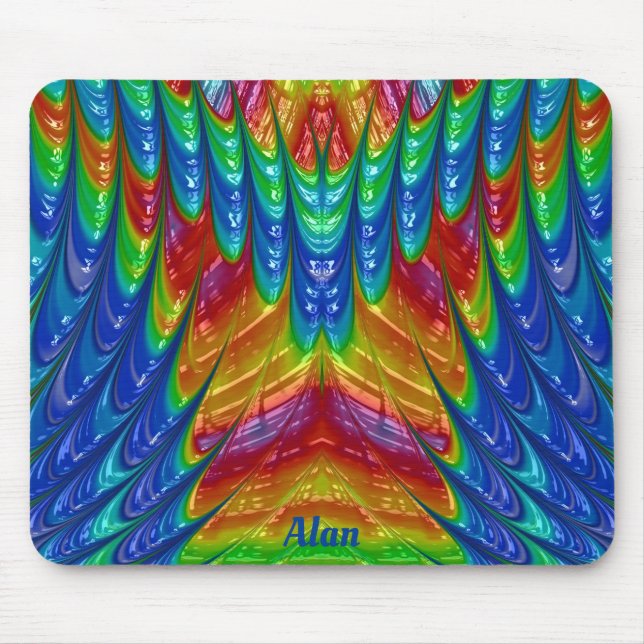 Mousepad Padrão 3D ALAN ~ Bonito ~ Personalizado (Frente)