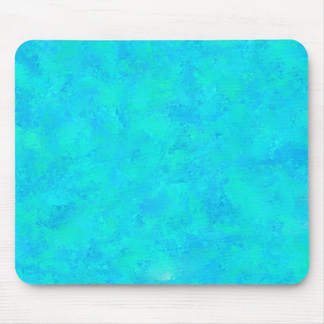 Mousepad Padrão Abstrato Azul Turquesa (Frente)