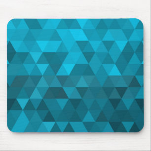 Mousepad padrão abstrato de fundo do triângulo azul baixo