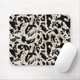 Mousepad Padrão Abstrato de Leopardo Africano Boêmio