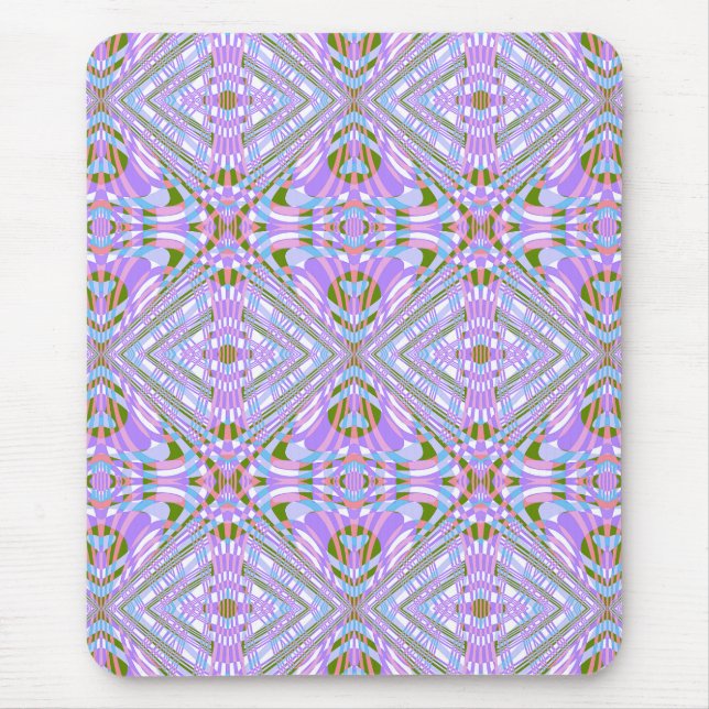 Mousepad Padrão Abstrato Geométrico Caprichoso (Frente)