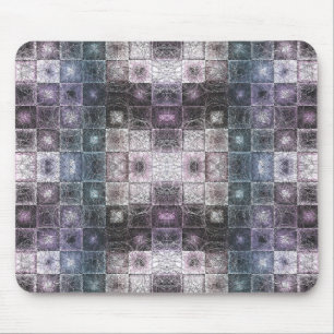 Mousepad Padrão Abstrato Geométrico com Cubos em Arame