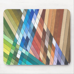 Mousepad Padrão Abstrato Geométrico Pintado à Mão