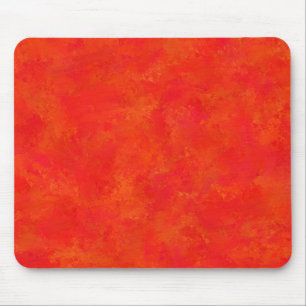 Mousepad Padrão Abstrato Laranja Vermelho