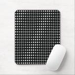 Mousepad Padrão abstrato preto<br><div class="desc">Padrão de abstrato preto e branco</div>