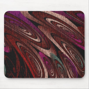 Mousepad Padrão Abstrato Redemoinhos Coloridos Escuros Mous