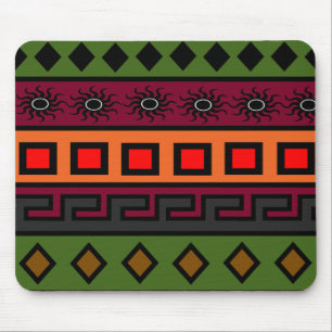 Mousepad Padrão africano colorido
