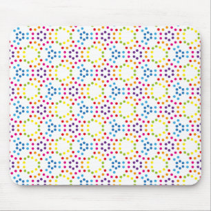 Mousepad Padrão Arco-íris bolinhas