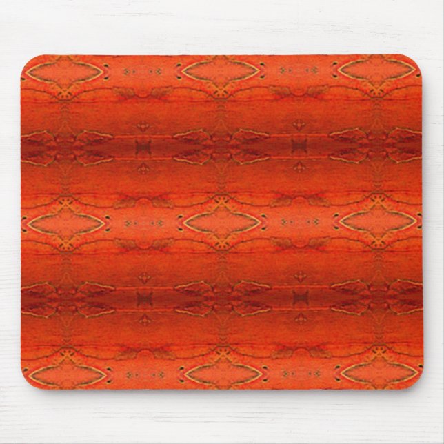Mousepad Padrão Asteca Laranja (Frente)