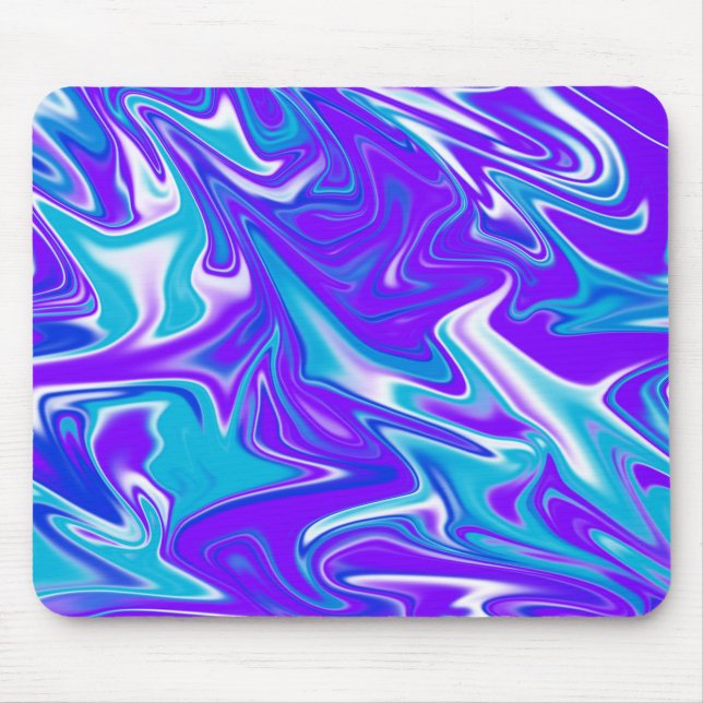 Mousepad Padrão Azul Abstrato Silky Sky (Frente)