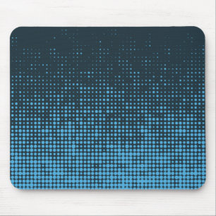 Mousepad Padrão azul, moderno, retrô, legal, ponto de tendê