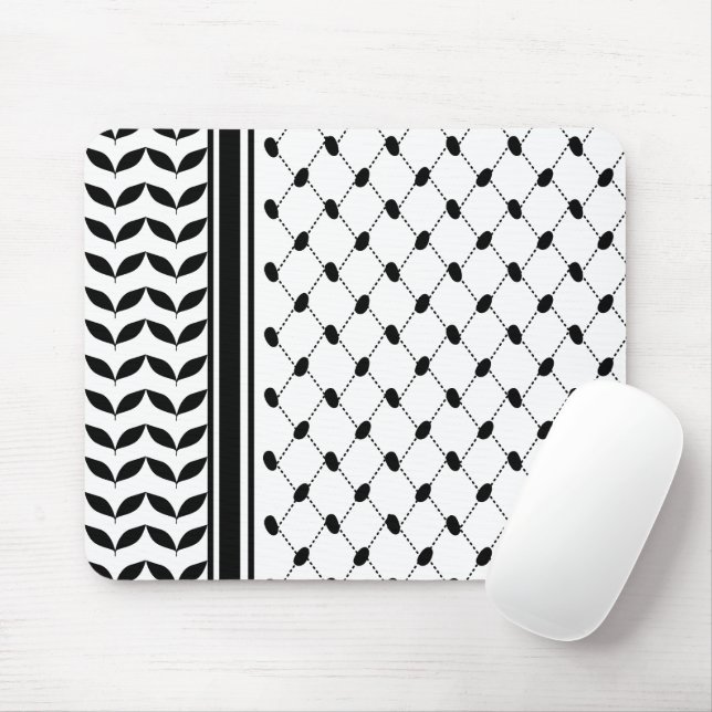 Mousepad Padrão Black Scarf Hatta Keffiyeh (Com mouse)