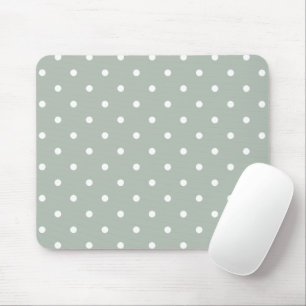 Mousepad Padrão Bolinhas pequeno: Sage Green