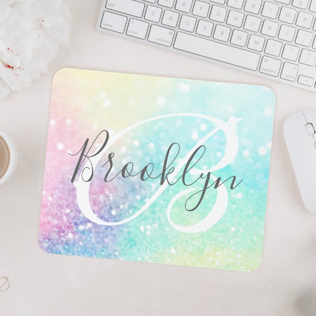 Mousepad Padrão Bonito Colorido da Glam Holographic (Criador carregado)