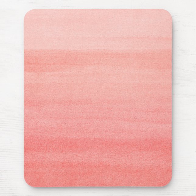 Mousepad Padrão Bonito de Cor de Água do Forno Rosa (Frente)