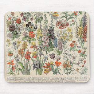 Mousepad Padrão Botânico Vintage