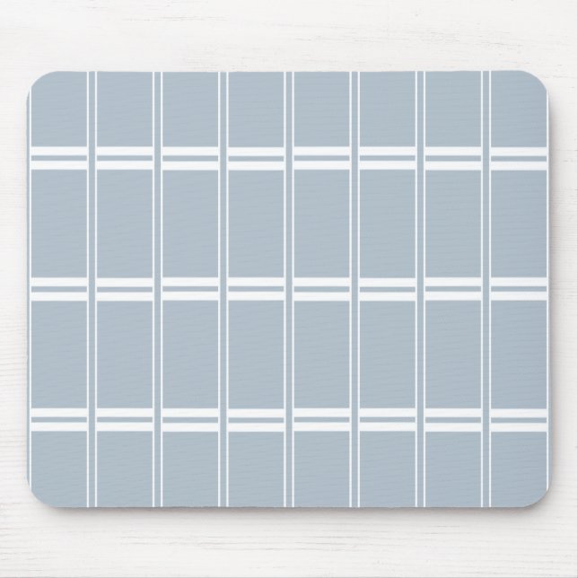 Mousepad Padrão branco e cinza (Frente)
