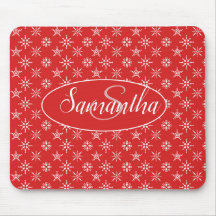 Padrão Branco Vermelho Monograma Elegante