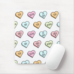 Mousepad Padrão cardíaco doce do Namorados sarcástico