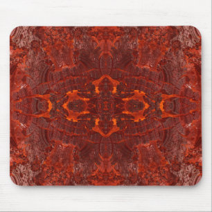 Mousepad Padrão Castanho Ouro Texturizado de couro de luxo