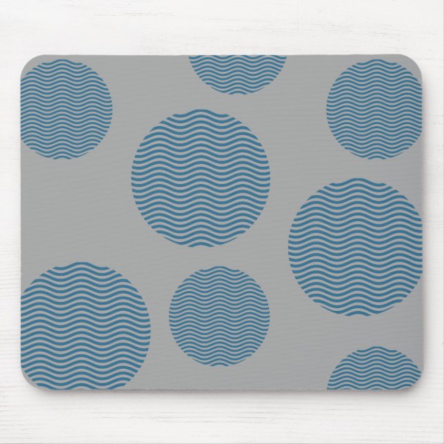 Mousepad Padrão Circular Onda (Frente)