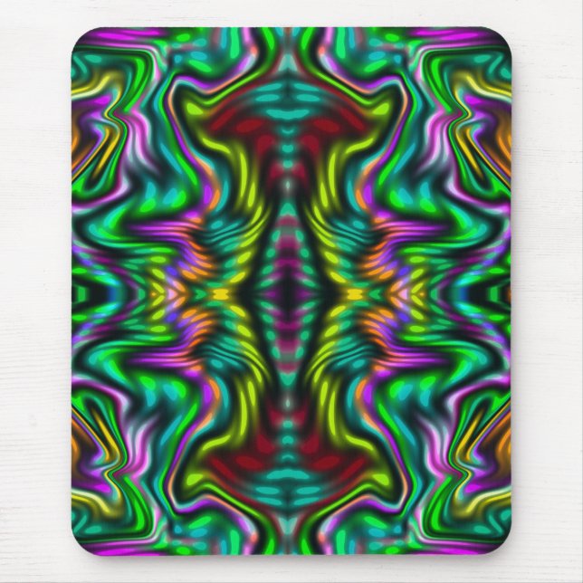 Mousepad Padrão colorido abstrato. (Frente)