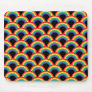 Mousepad Padrão Colorido do Arco-Íris