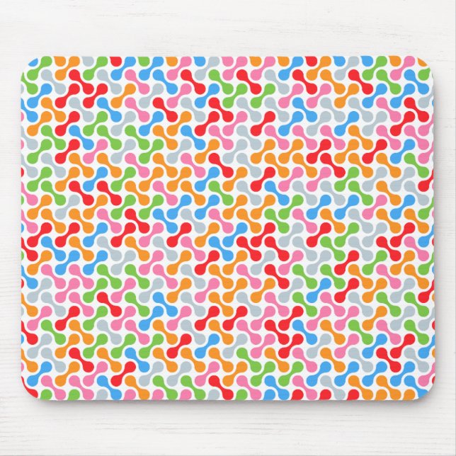 Mousepad Padrão colorido dos metaballs, abstrato multicolor (Frente)