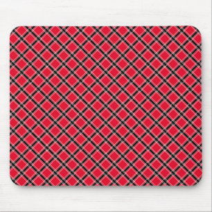 Mousepad Padrão colorido verificado em uma gaiola oblíqua