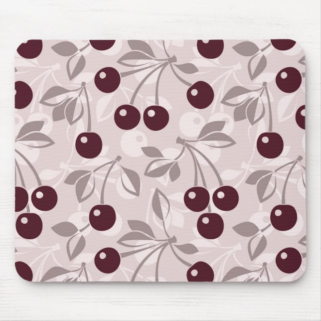 Mousepad Padrão com Cherries 2 (Frente)